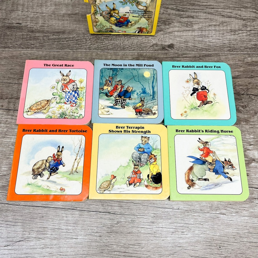 Little Treasury of Brer Rabbit 6 Board Book Set 1988 Chatham River Press Vintage - Picture 13 of 13